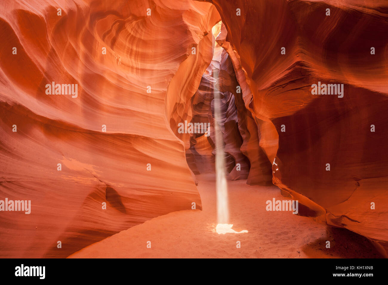 Im berühmten Slot Canyon in der Nähe von Page, Arizona, USA. Stockfoto
