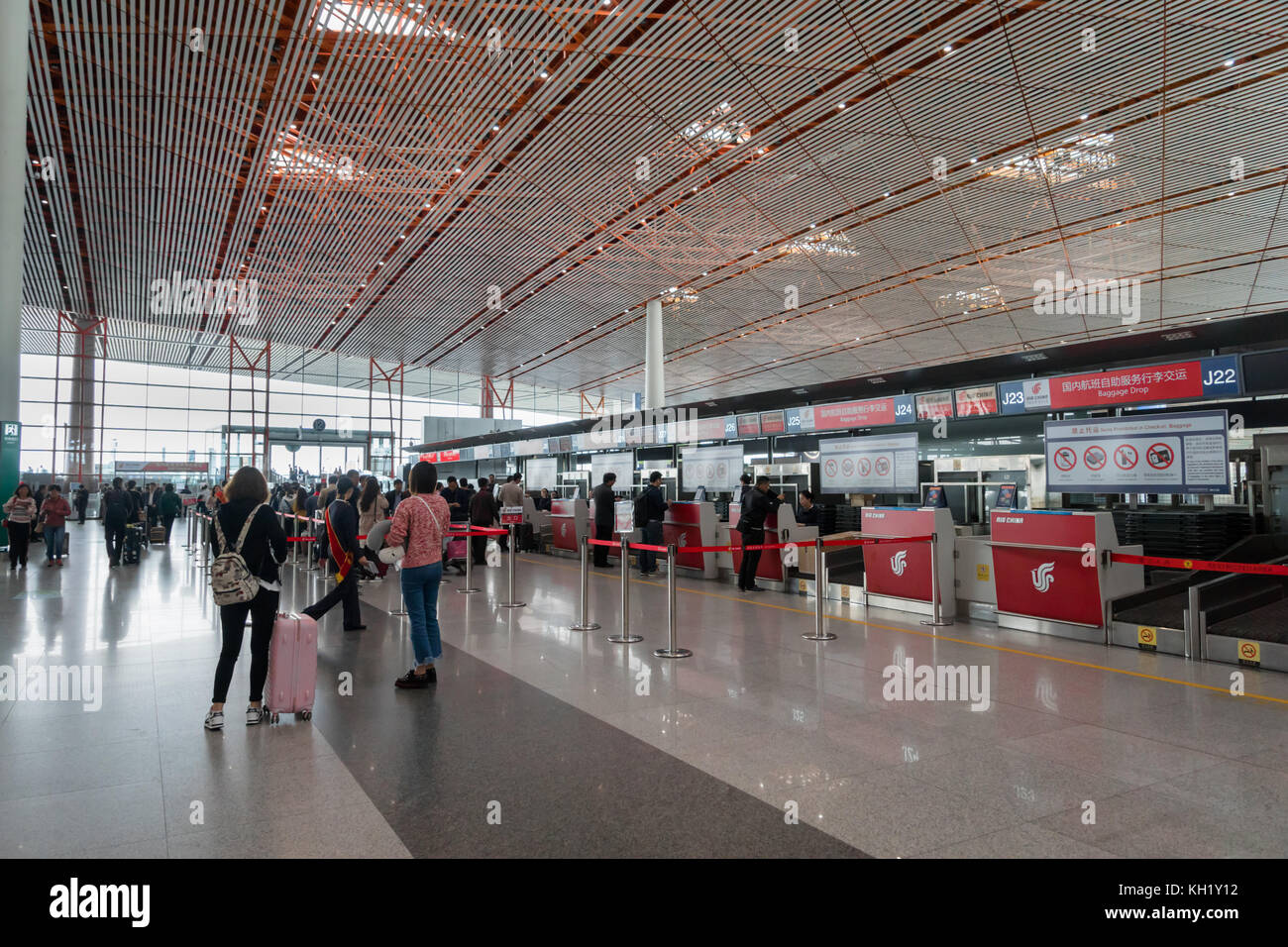 Air China Frankfurt Check In Schalter www.alamy.de