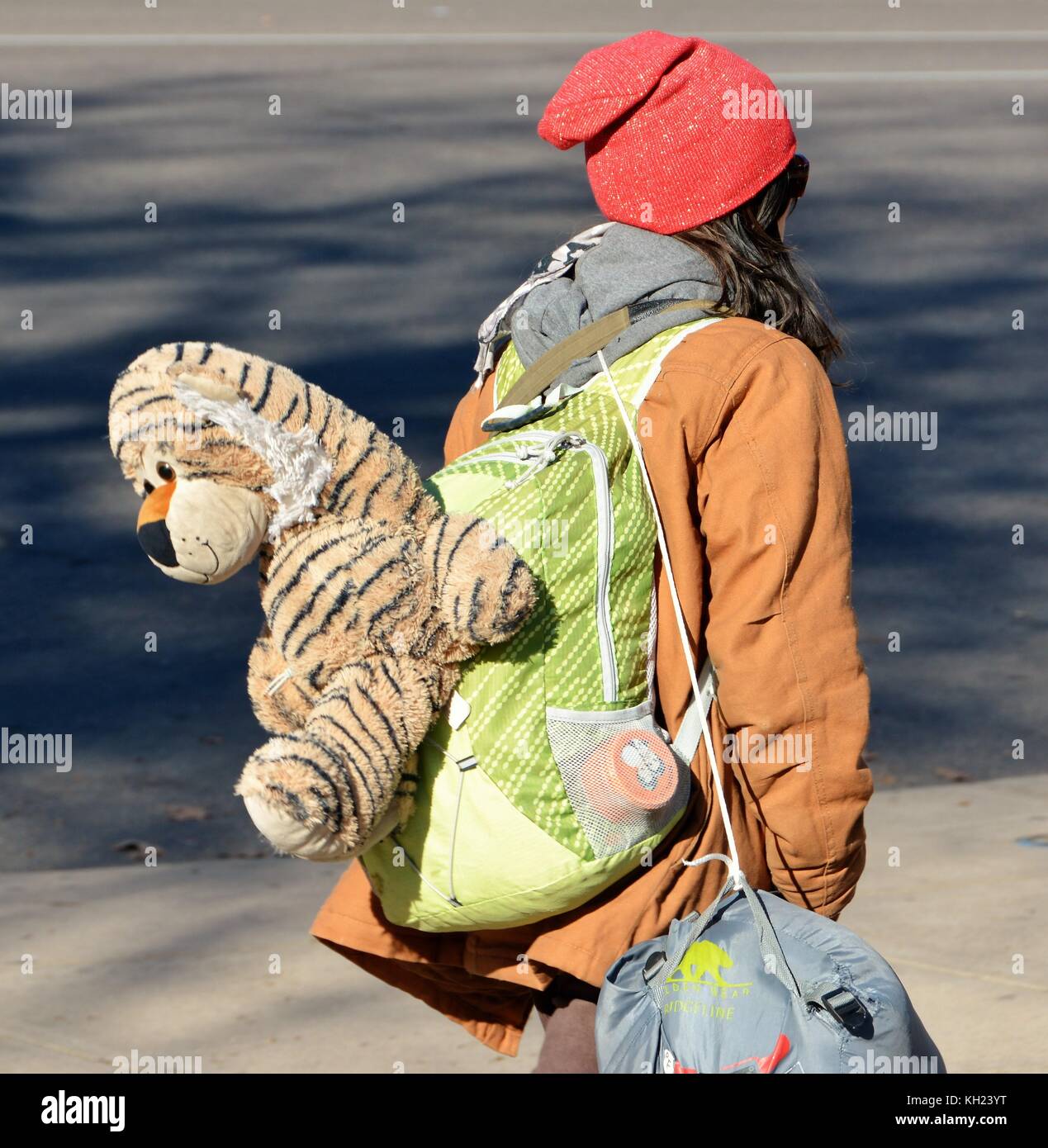 Nicht identifizierte Obdachlose in Denver Stockfoto