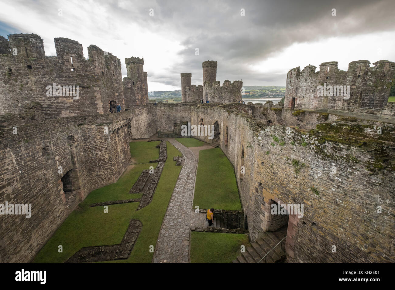 Conwy Castle, Wales Stockfoto