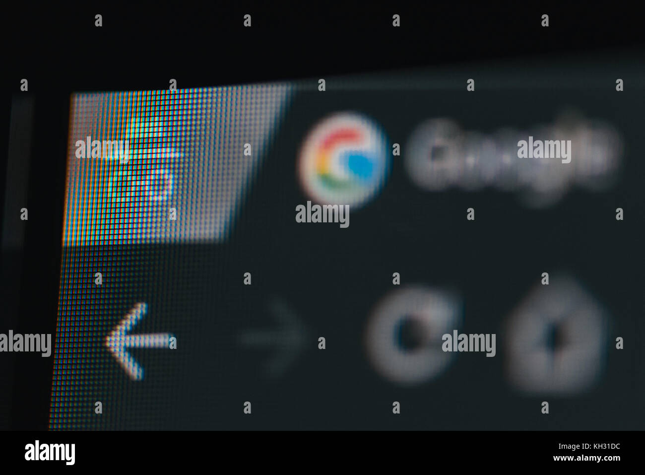 NOVI SAD, SERBIEN - 8. NOVEMBER 2017: Google Chrom Web Browser Inkognito Modus, selektiver Fokus Stockfoto