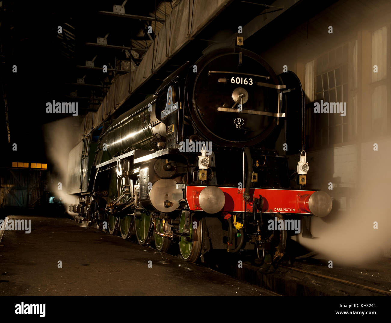 60163 Tornado ein Pfeffer A1 Pacific Lokomotive in Didcot Railway Centre, Oxfordshire, England, Großbritannien Stockfoto
