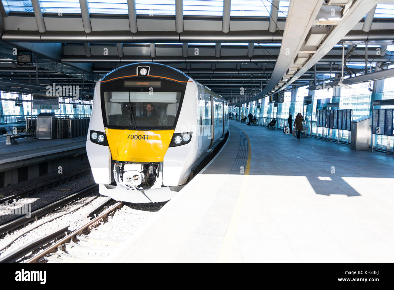 Thameslink Desiro City Class 700 Zug, Blackfriars Station, London, UK Stockfoto