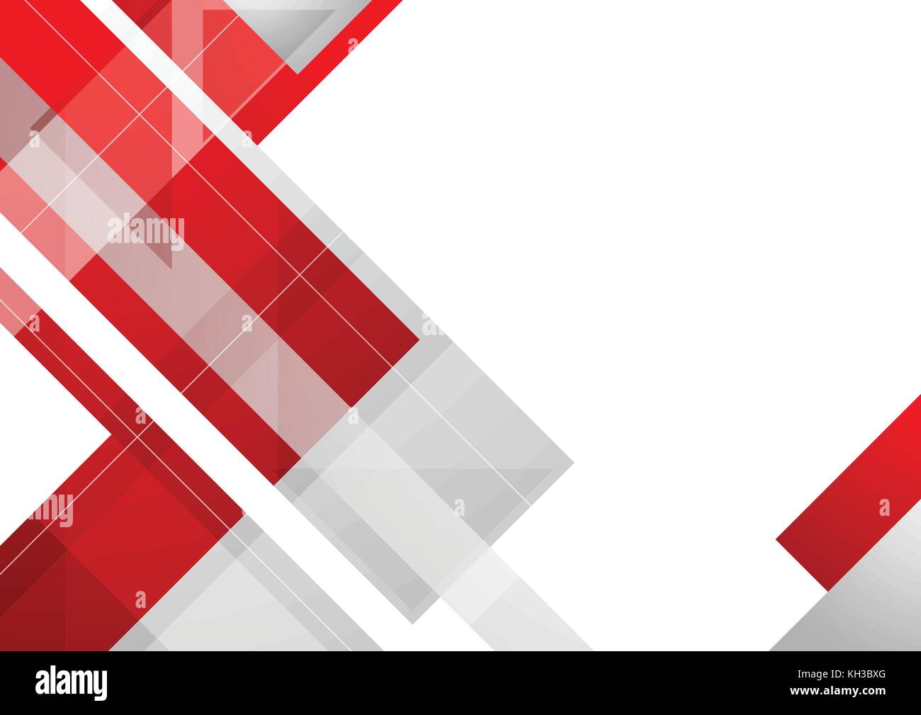 Abstrakter Hintergrund des Unternehmens in Hi-Tech-Rot. Geometrische Vektorkonstruktion Stock Vektor