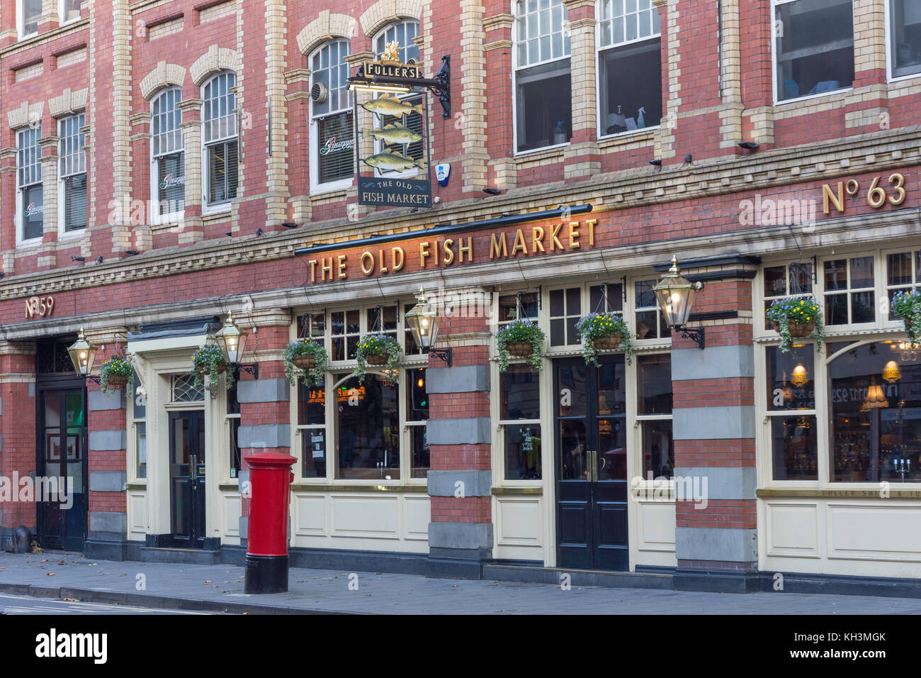 Die alten Fischmarkt Pub & Restaurant, Baldwin Street, Old City, Bristol, England, Vereinigtes Königreich Stockfoto