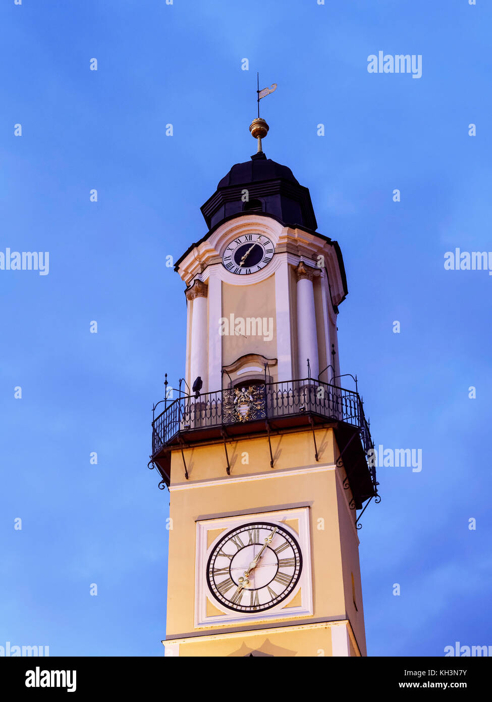 Renaissance-Uhrturm in Banska Bystrica, Banskobystricky kraj, Slowakei, Europa Stockfoto