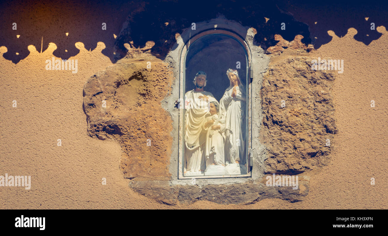Architektonischen Details von Notre Dame de Bourgenay Kirche in Talmont saint hilaire, Frankreich Stockfoto