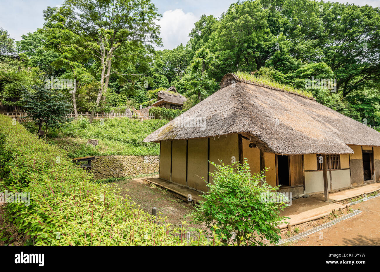 Kiyomiya Haus in Nihon Minkaen Folk House Museum, Kawasaki City, Kanagawa, Japan Stockfoto
