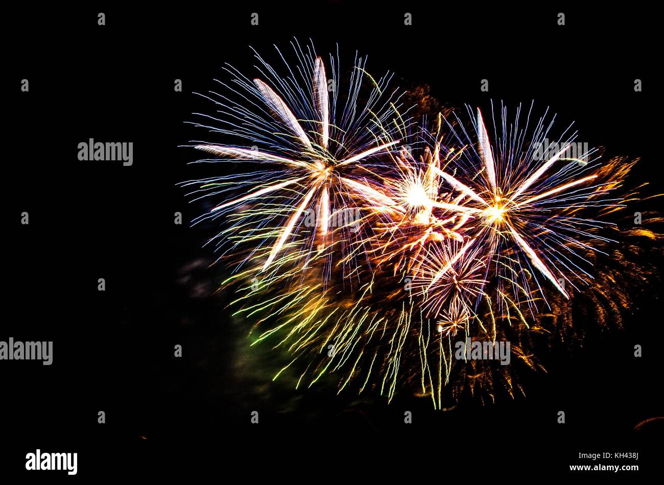 Feuerwerk 2017 Stockfoto