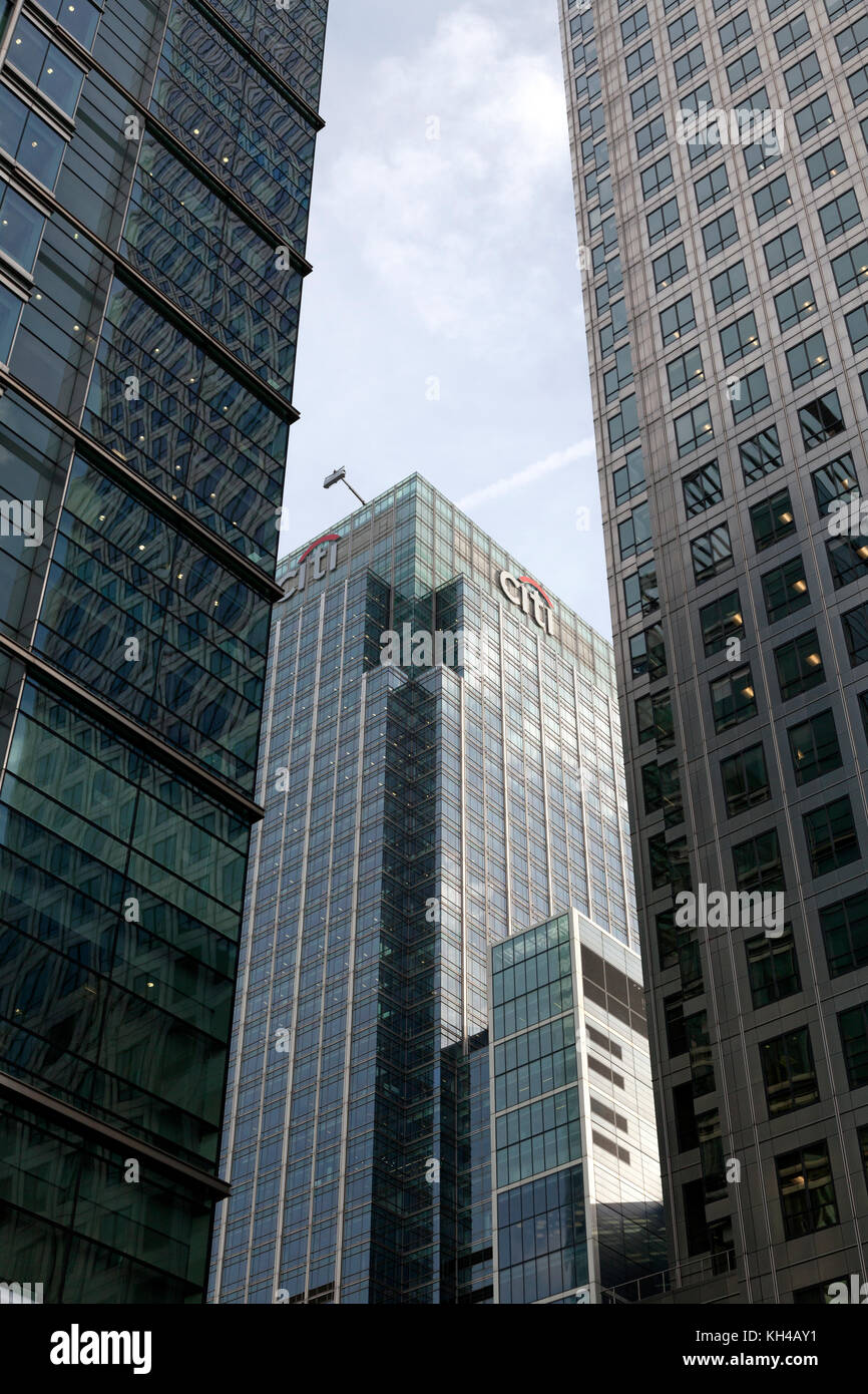 Citi Gebäude in Canary Wharf, London Stockfoto