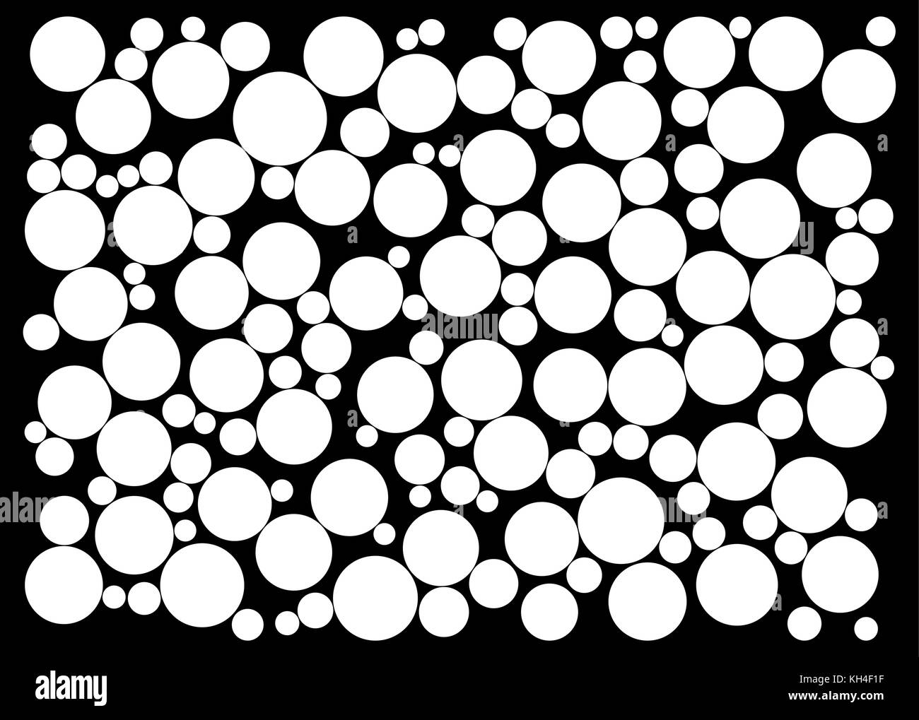 Random dots auf schwarzem Hintergrund Stock Vektor