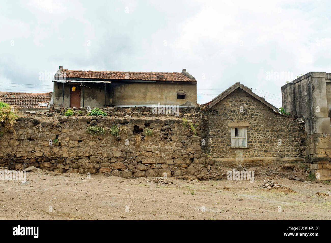 Verfallenen Haus, khidrapur, Maharashtra, Indien, Asien - stp 259605 Stockfoto