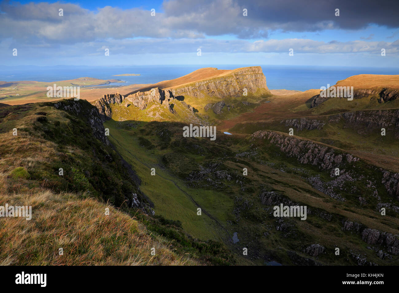 Leac nan Fionn quiraing trottenish ridge Isle of Skye Stockfoto