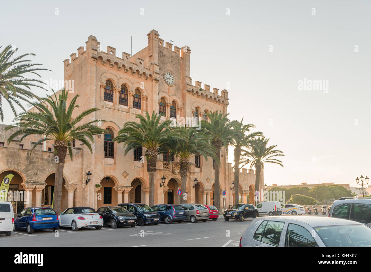 Rathaus in Ciutadella, Menorca Stockfoto