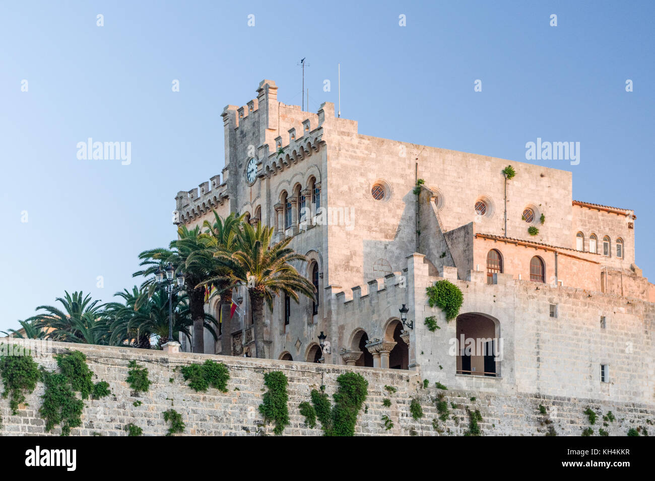 Rathaus in Ciutadella, Menorca Stockfoto