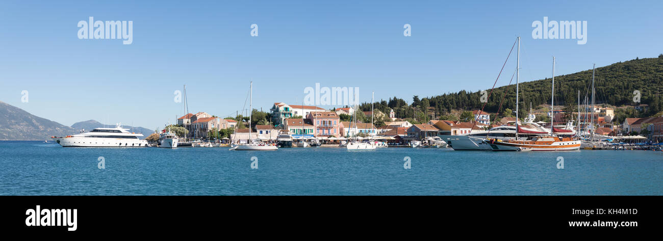 Fiskardo Hafen, Kepahalonia, Griechenland Stockfoto