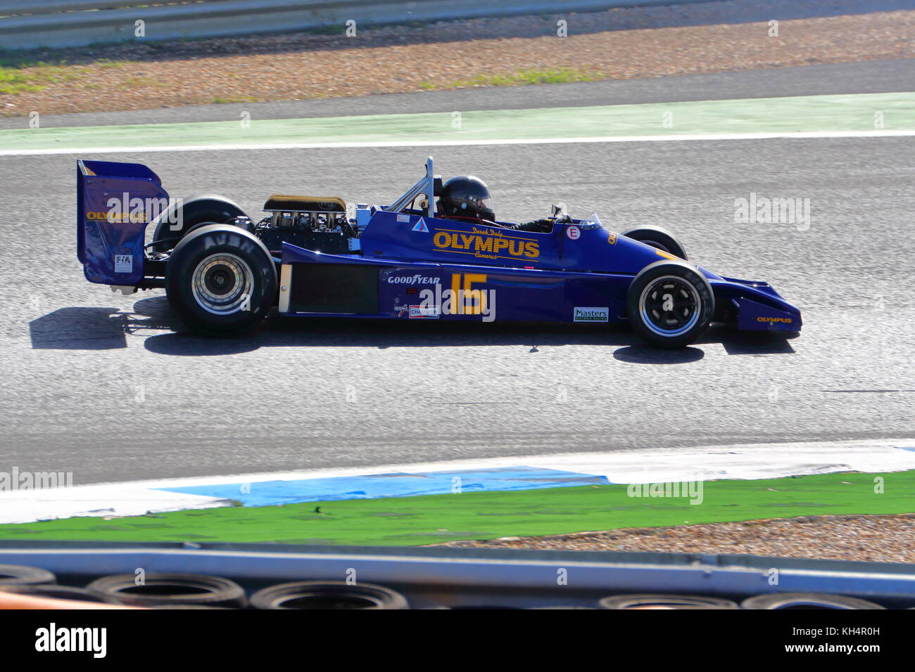 Klassische Rennwagen über ein Wochenende in Estoril, Portugal, im Oktober 2017 zu konkurrieren. Stockfoto