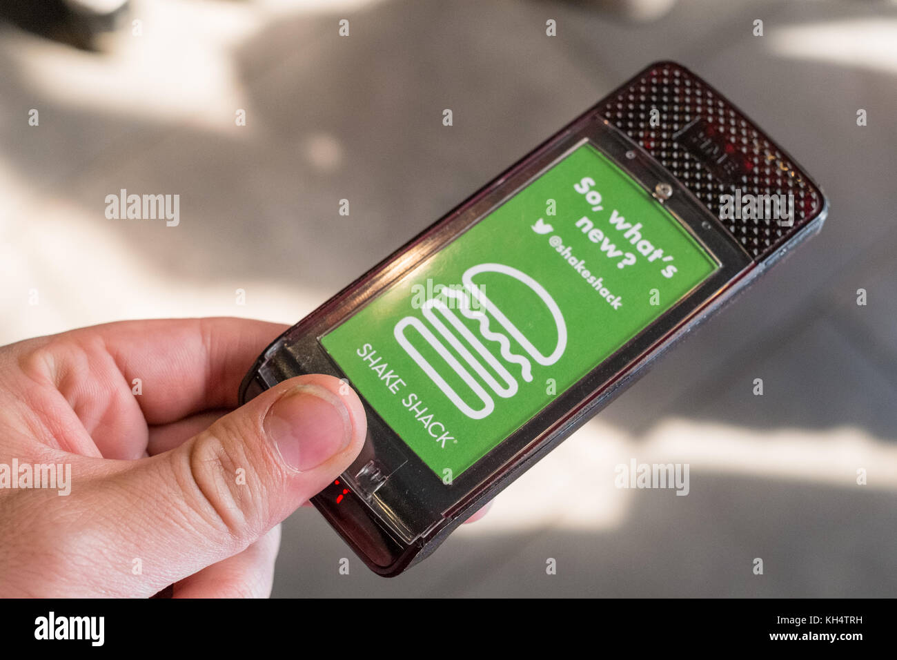 Summer bei Shake Shack, in der Columbus Avenue New York, NY, USA Stockfoto