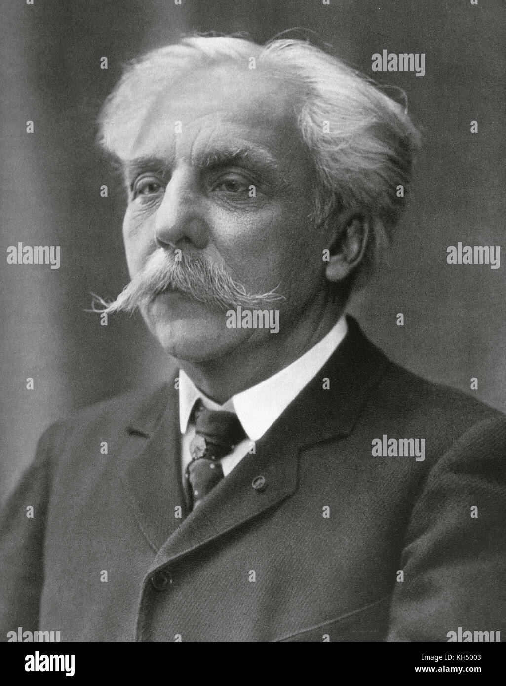 Gabriel Faure (1845-1924). Der französische Komponist, Pianist und Organist. Portrait. fotografie. Stockfoto