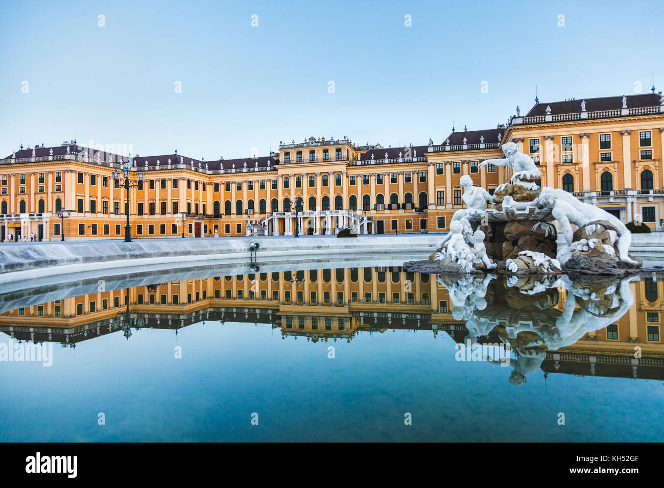 Schloss Schönbrunn, kaiserliche Sommerresidenz in Wien, Österreich Stockfoto