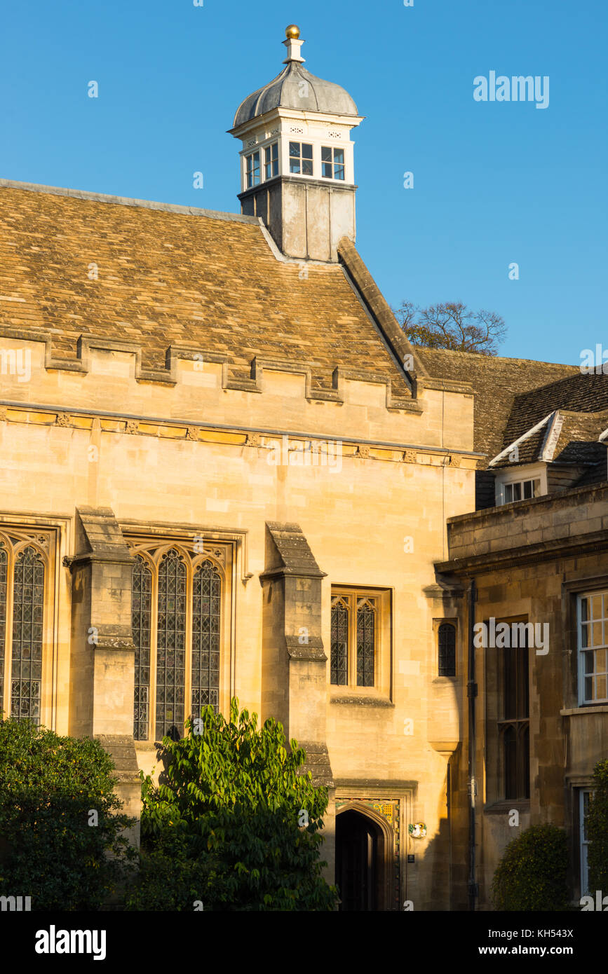 Erste Gericht Gebäude rasen Christi College der Universität Cambridge England Großbritannien Stockfoto