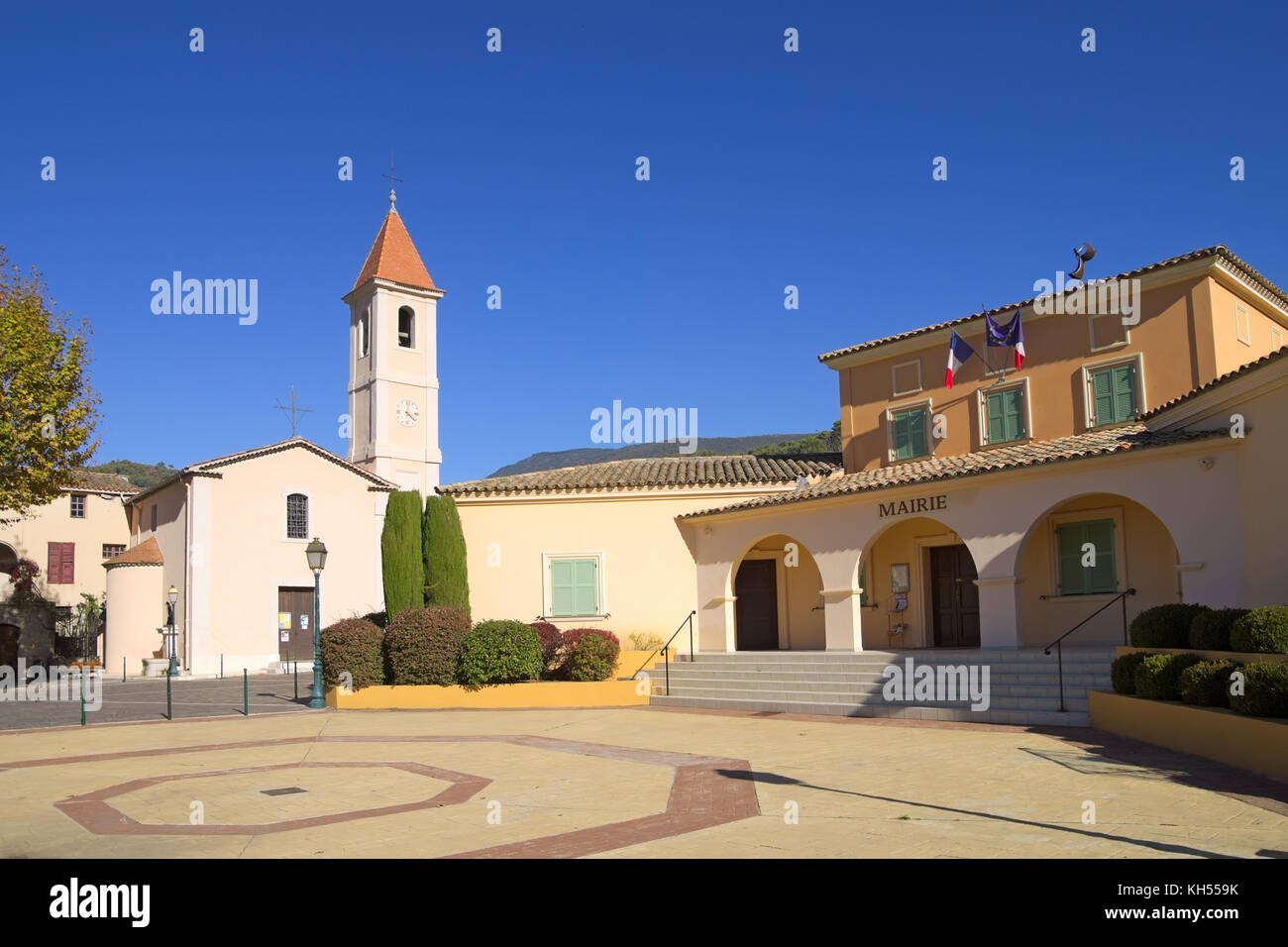 Saint-Blaise ist eine Gemeinde im Département Alpes-maritimes im Südosten von Frankreich auf der Route der Bergdörfer. Stockfoto