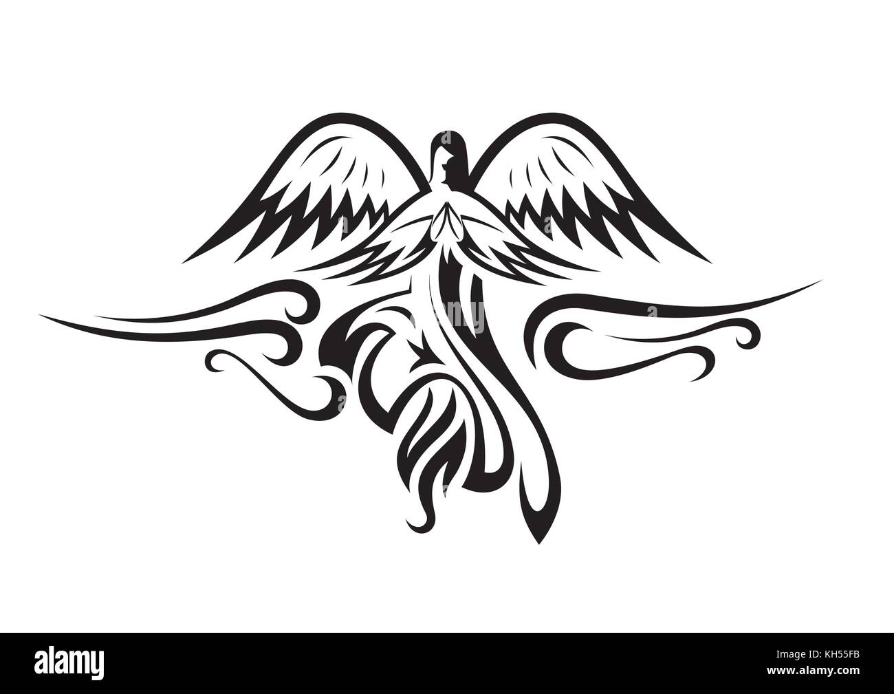 Angel tattoo Schwarzweiß-Stockfotos und -bilder - Seite 2 - Alamy