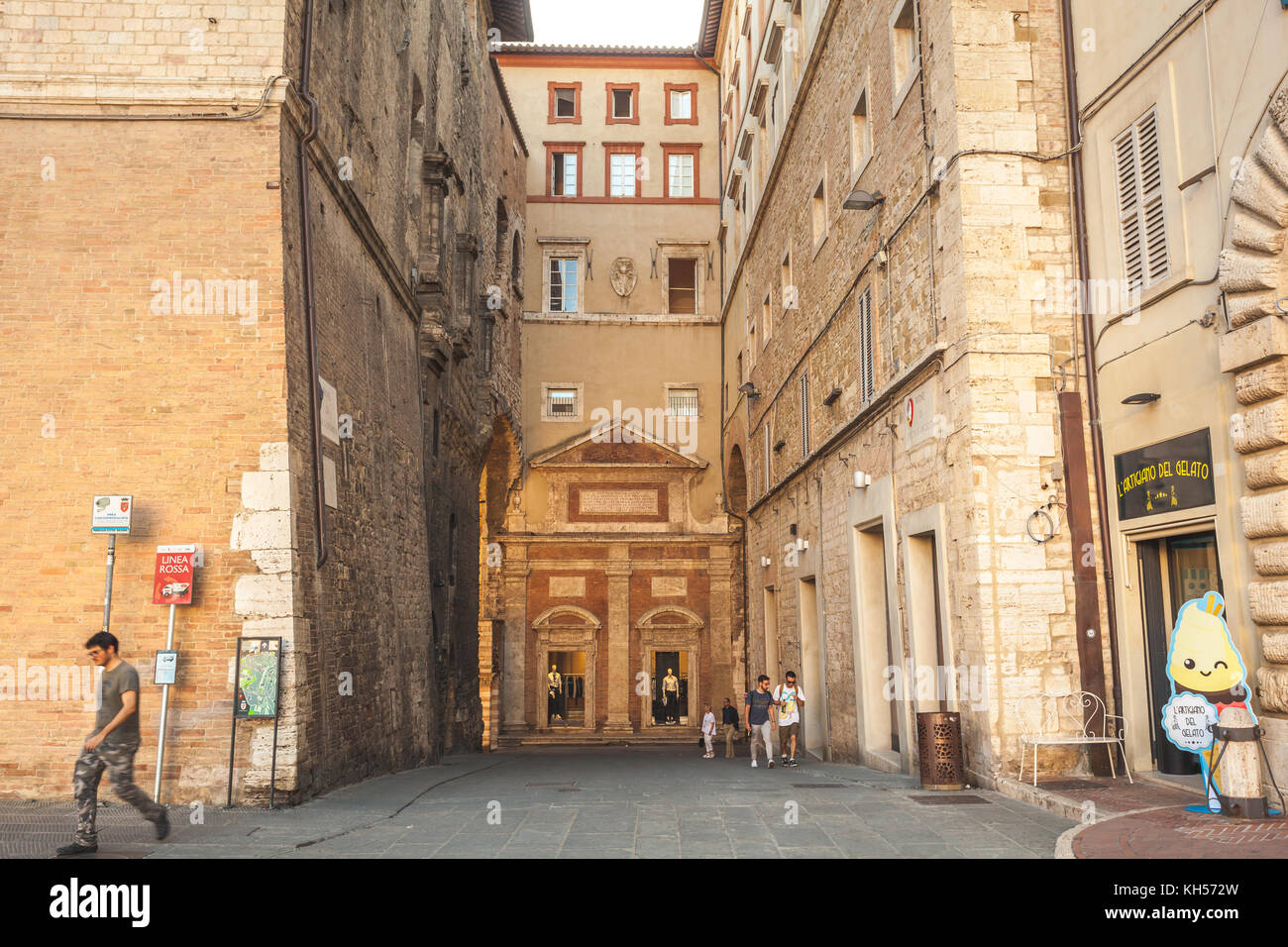 Perugia, Italien alte Gebäude Architektur Stockfoto