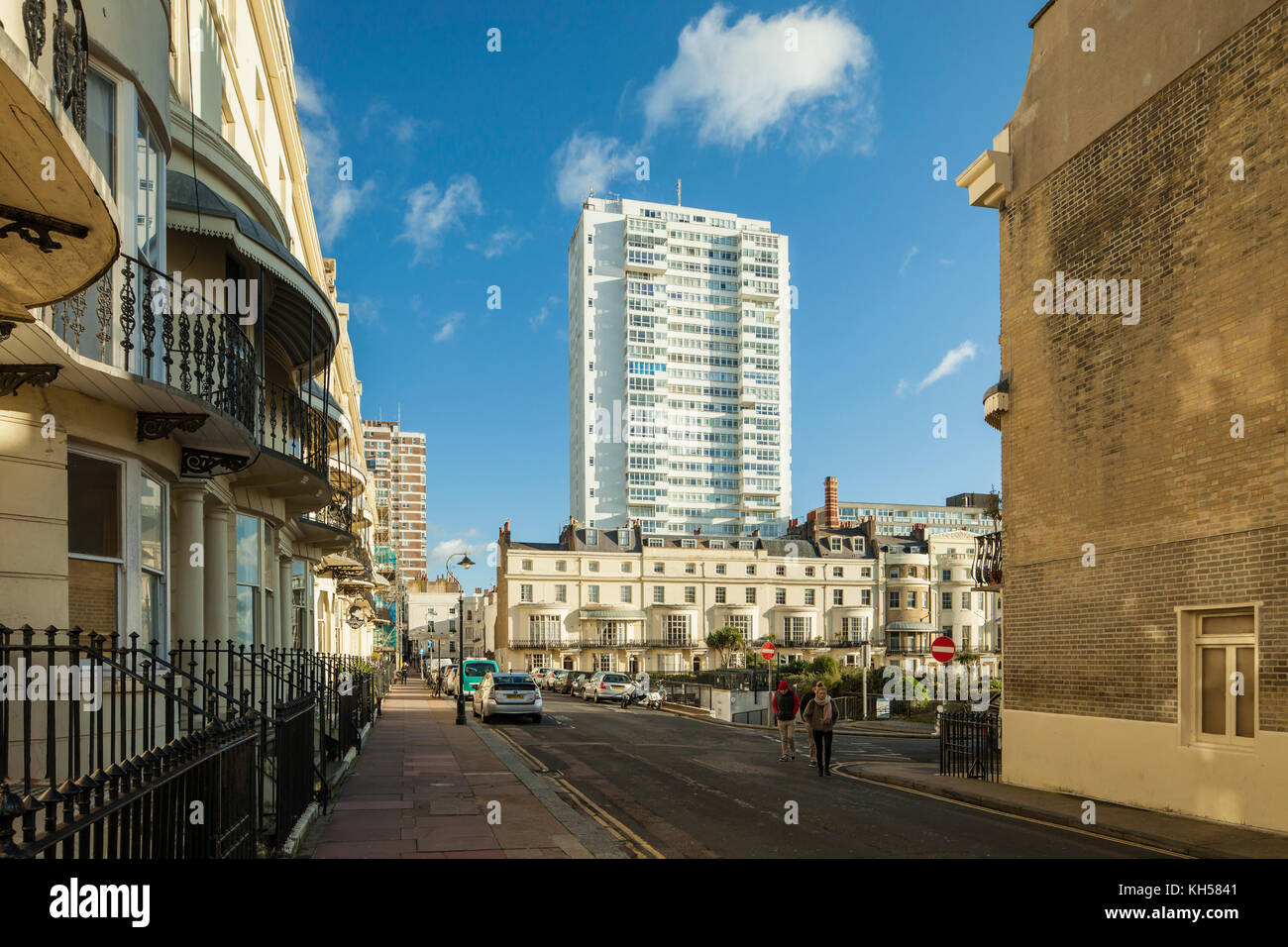 Regency Square in Brighton, East Sussex, England. Stockfoto