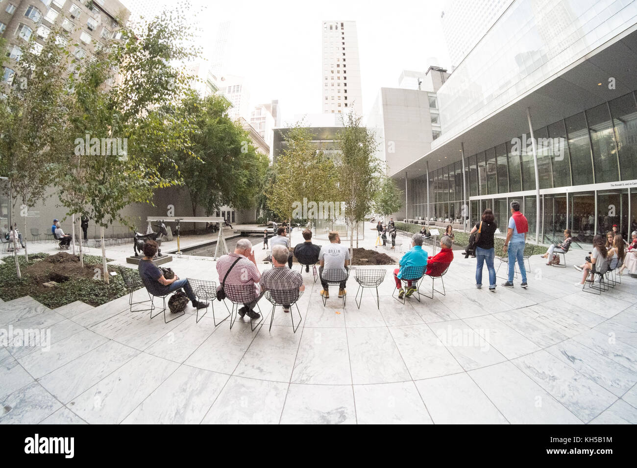 Den Abby Aldrich Rockefeller Sculpture Garden, MoMa das Museum of Modern Art, New York City, Vereinigte Staaten von Amerika. U.S.A Stockfoto