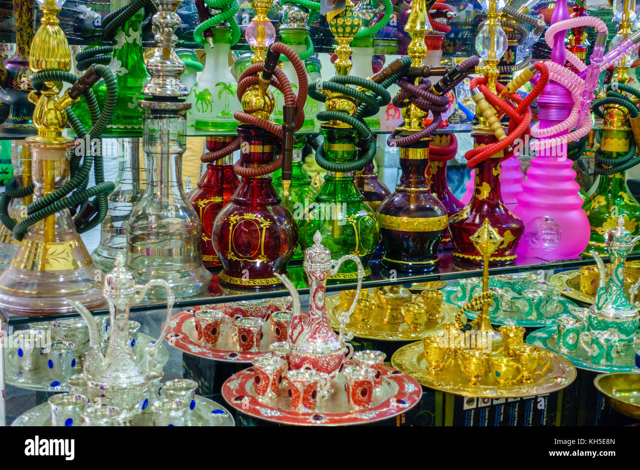 Shisha Shop am Alten Souk in Dubai Stockfoto