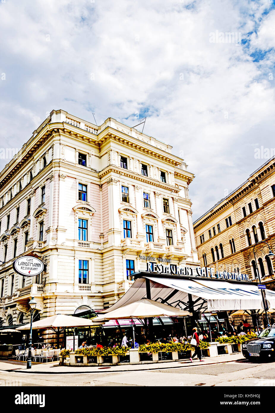 Wien (Österreich): Café Landtmann in der Nähe von Burgtheater Stockfoto