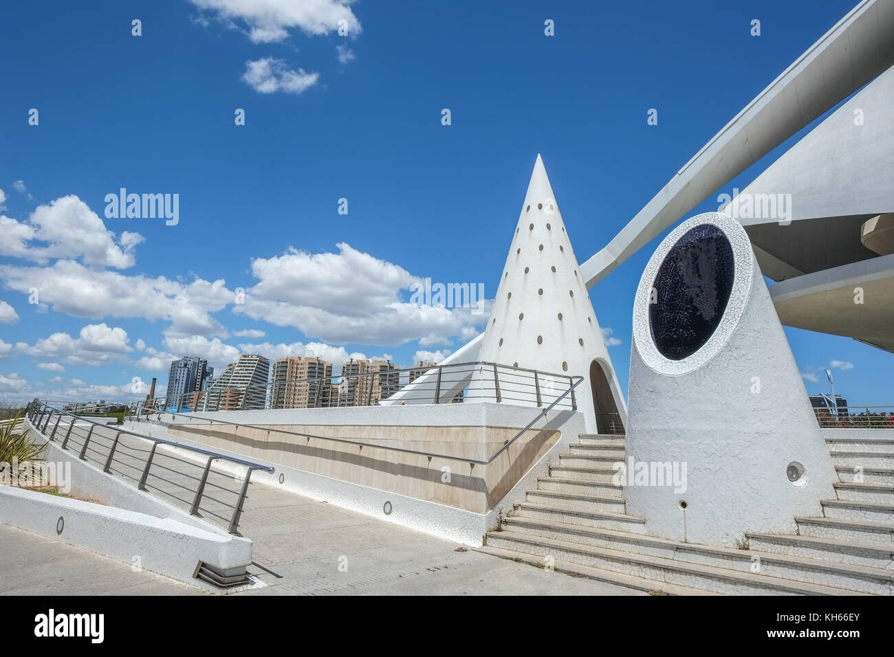 Stadt der Künste und Wissenschaften in Valencia, Spanien Stockfoto