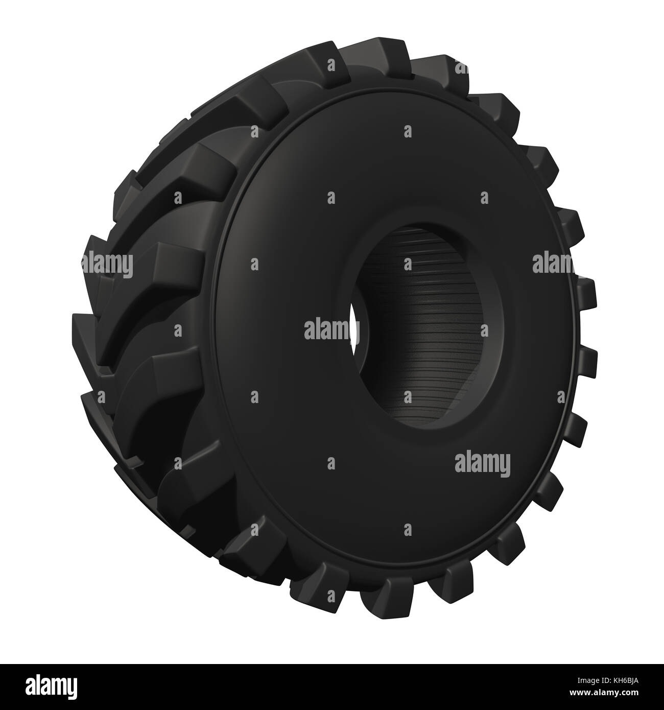 Traktor Reifen. 3D-Rendering Stockfoto