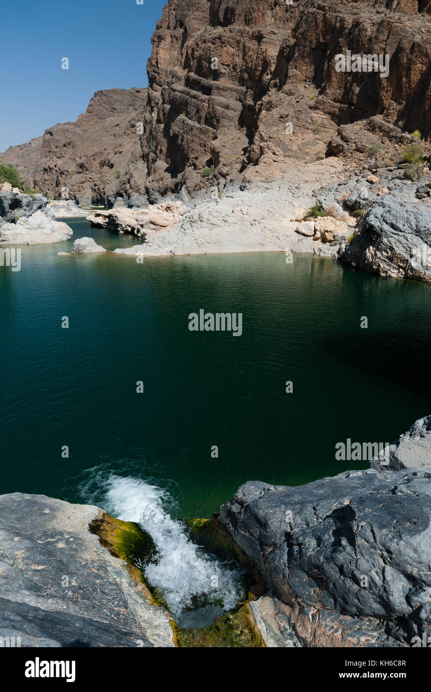 Wadi al arbeieen, Oman. Stockfoto