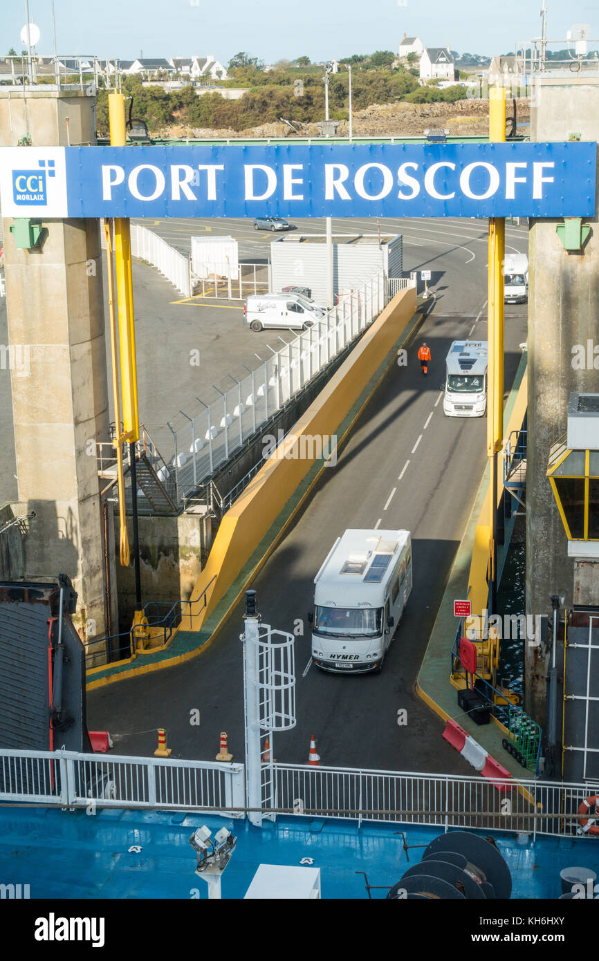 Criée de Roscoff, Quai Charles de Gaulle, 29680 Roscoff, Frankreich Stockfoto