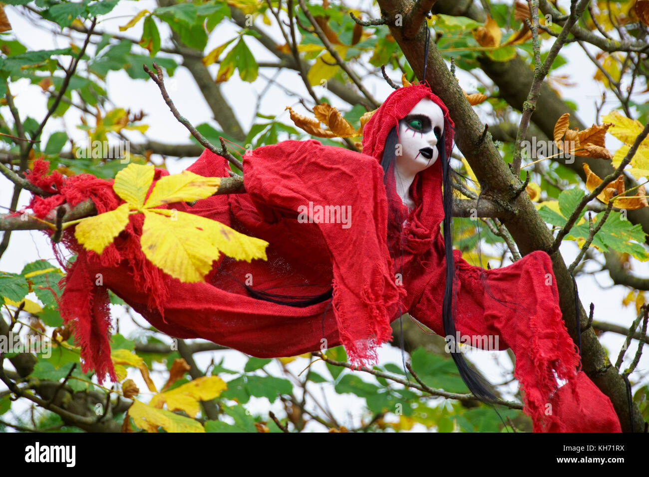 Halloween Festival Geister in Alnwick Gärten. Stockfoto