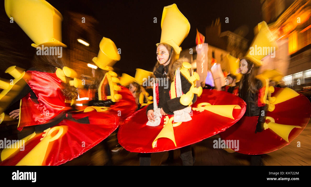 Burns Night Karneval zu Ehren von Robert Burns statt Scotlands national Poet in Dumfries, Schottland Stockfoto