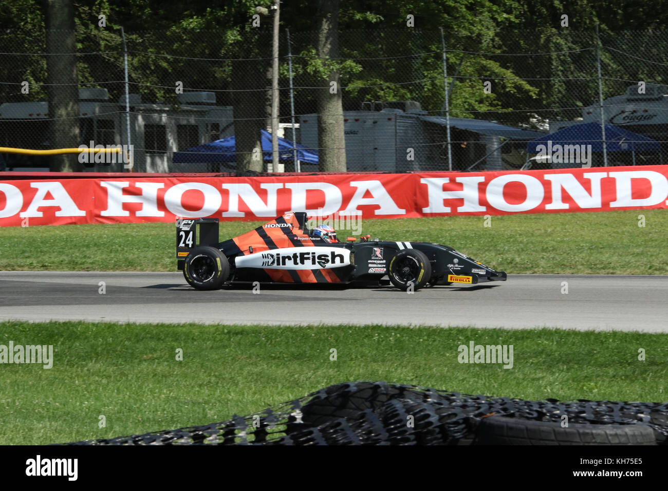 Benjamin Pedersen. Auto 24. Formel 4 Rennen. Mid-Ohio Sports Car Course. Lexington, Mansfield, Ohio, USA. Stockfoto