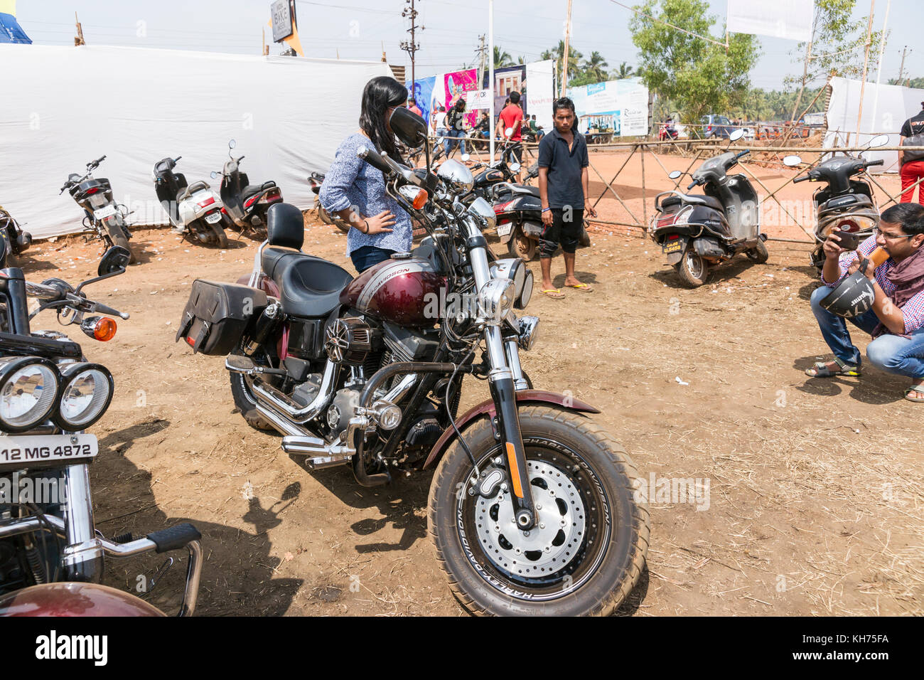 Indische Bike Week 2016 Stockfoto