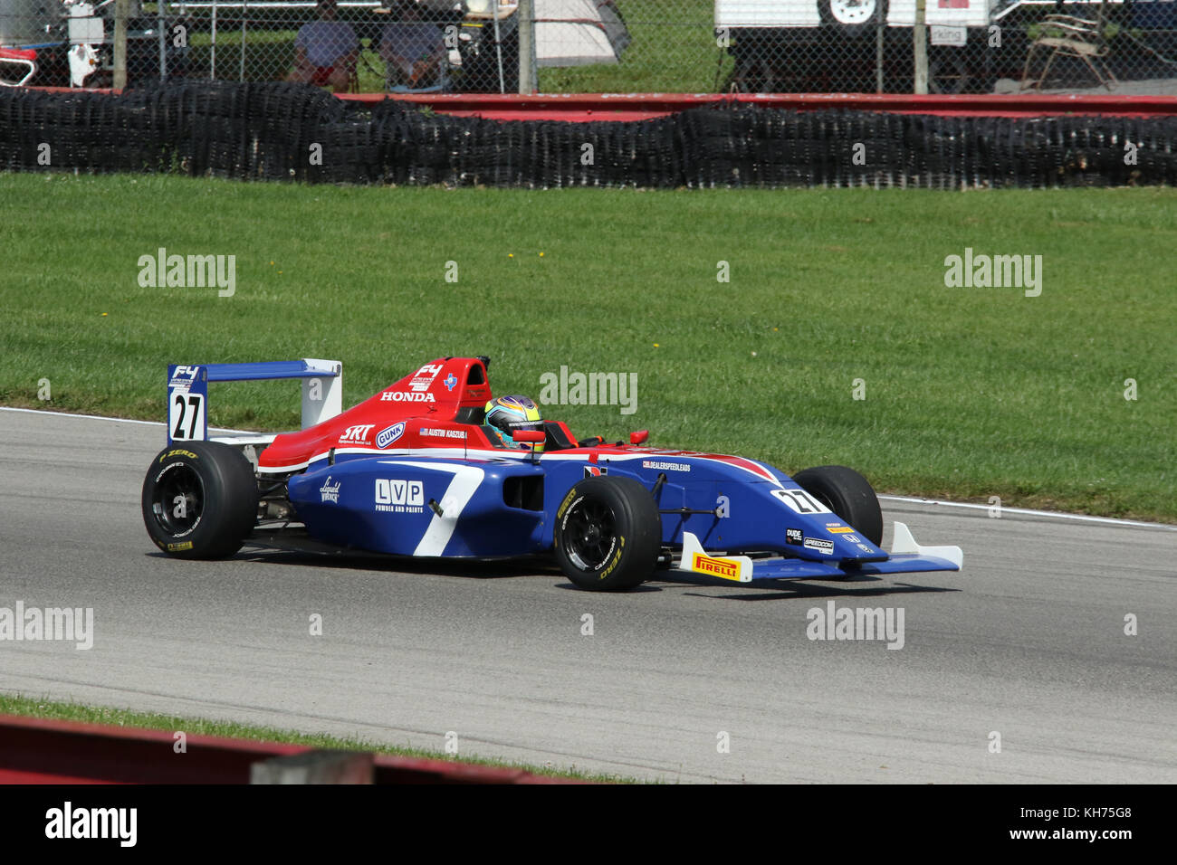 Austin Kaszuba. Auto 27. Formel 4 Rennen. Mid-Ohio Sports Car Course. Lexington, Mansfield, Ohio, USA. Stockfoto