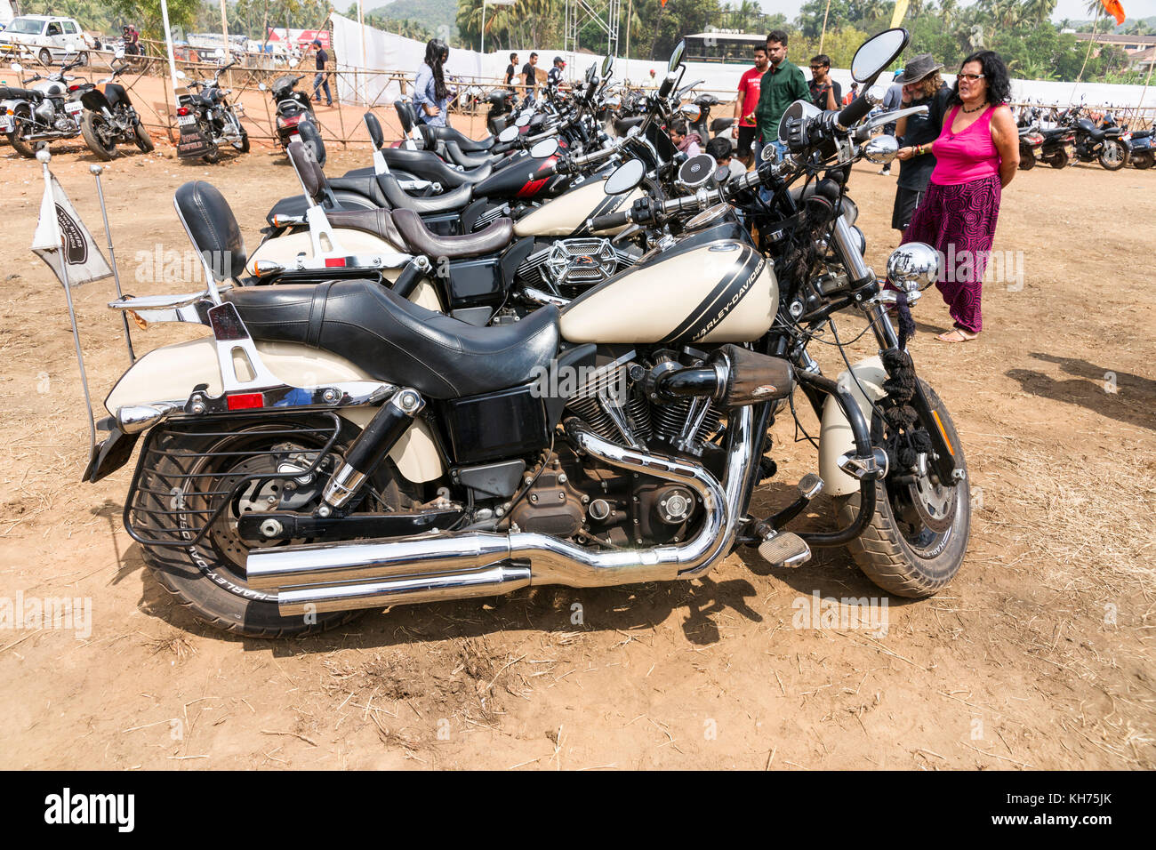 Indische Bike Week 2016 Stockfoto