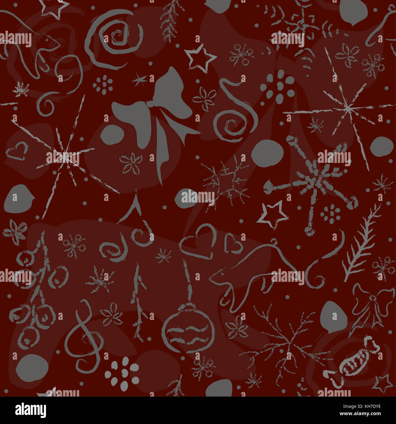 Winter verschneite Hintergrund mit Schnee und Beeren eingereicht. Winter, frohe Weihnachten Collection. fallenden Schnee.eps 10. Stockfoto