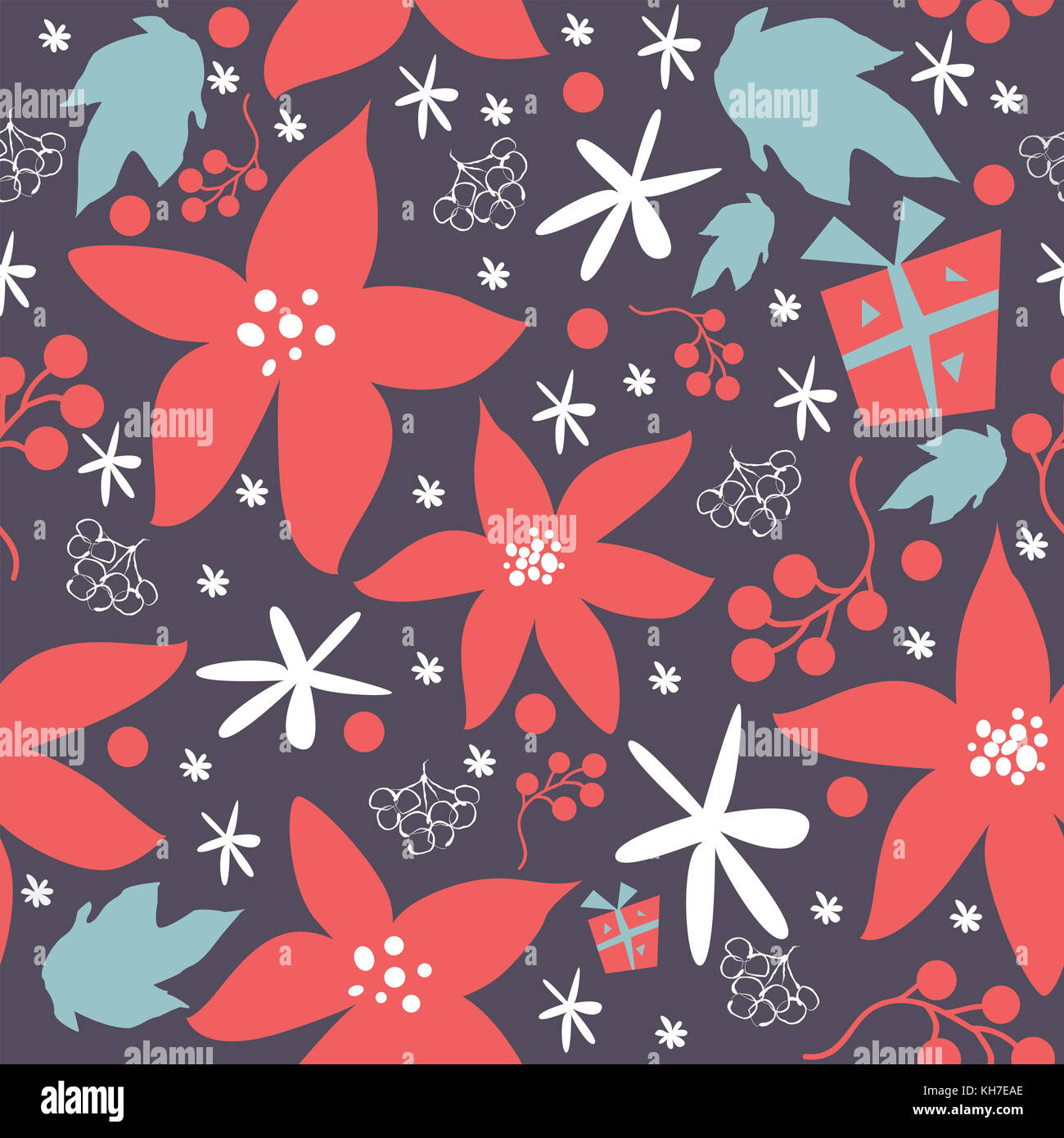 Winter Traditional Wallpaper Trendy Wrapping Stockfotos