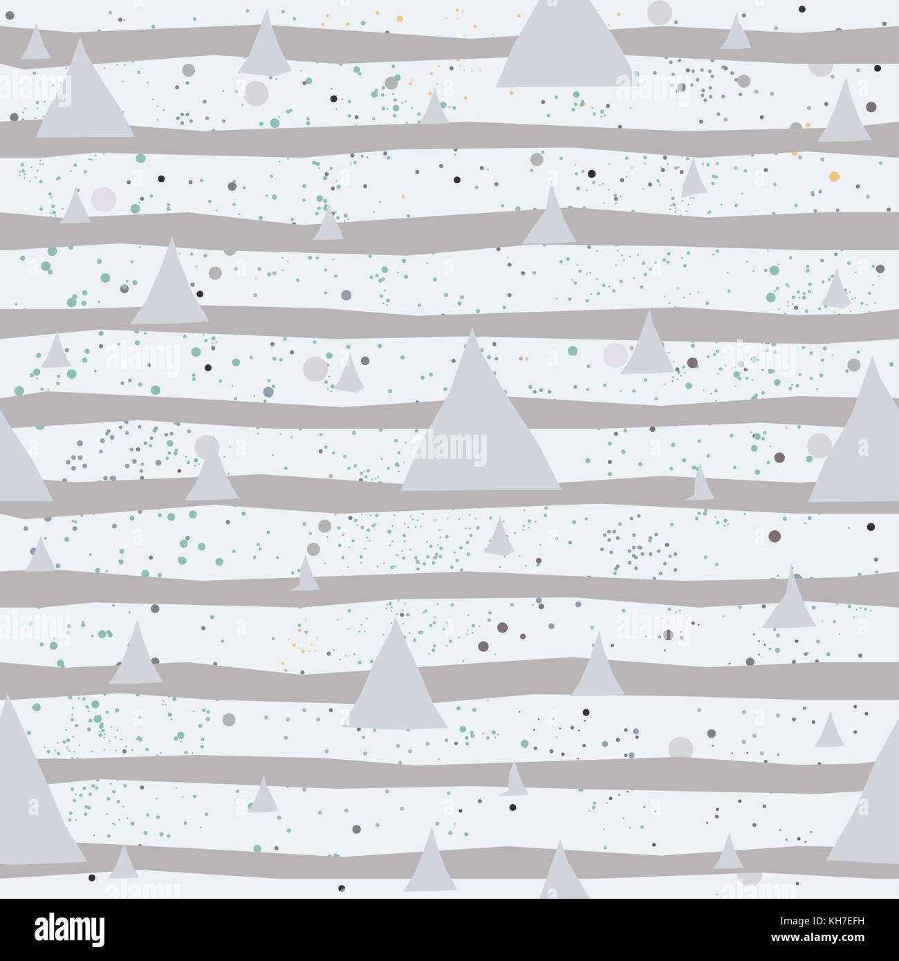 Cute winter nahtlose Muster mit Schneeflocken. Vector Illustration. Stockfoto