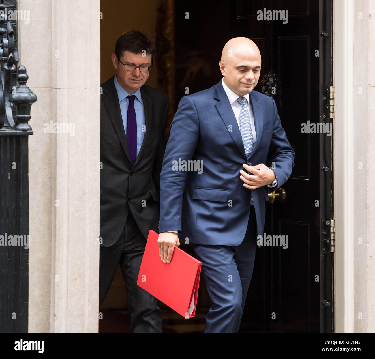 London, 14. November 2017 Sajid javid der Gemeinschaften Sekretär, Blätter 10 Downing Street nach einer Kabinettssitzung Quelle: Ian Davidson/alamy leben Nachrichten Stockfoto