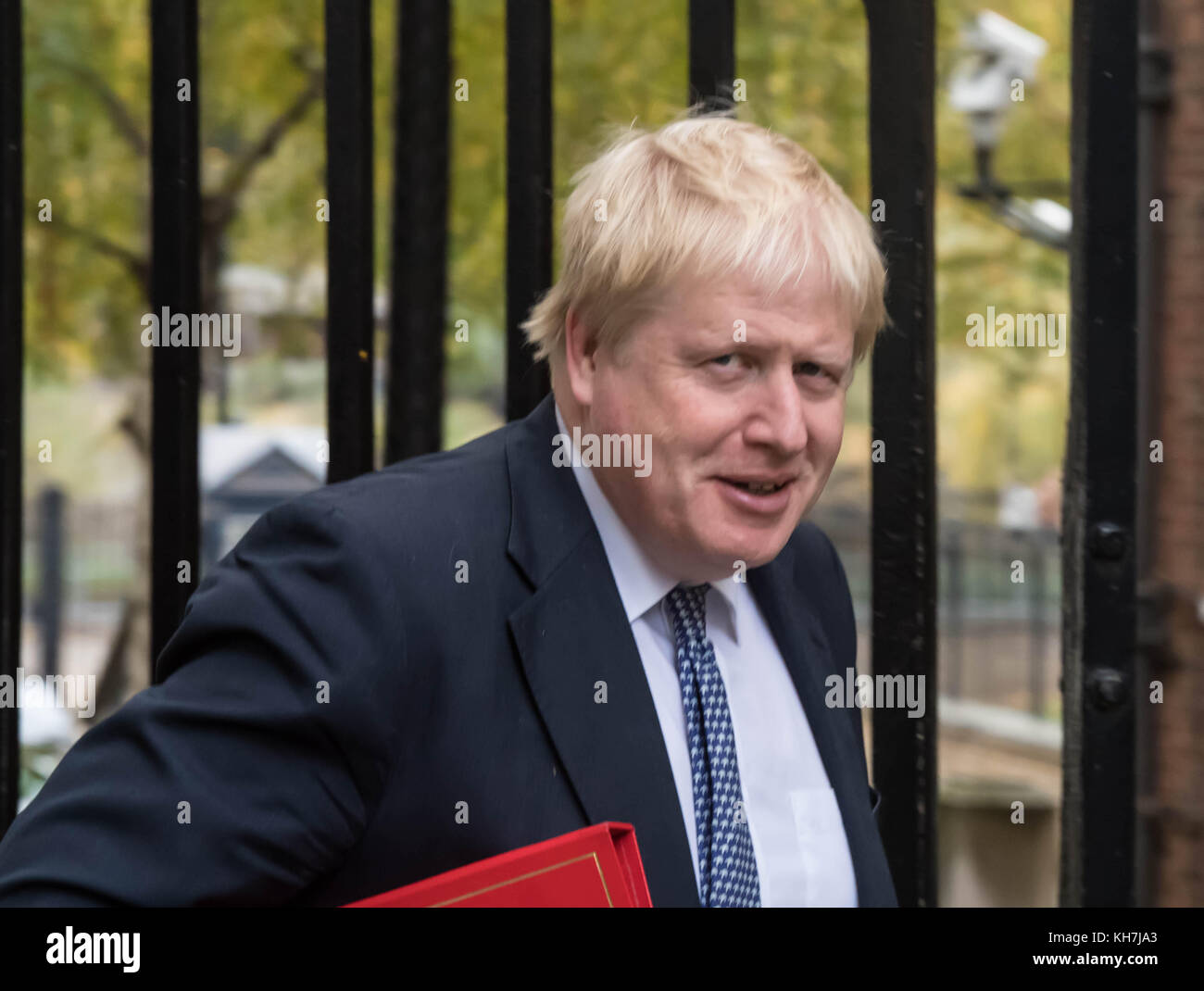 London, Großbritannien. 14 Nov, 2017. Boris kommt an der Downing Street für eine Sitzung des Ausschusses für Kredit johnson Außenminister: Ian Davidson/alamy leben Nachrichten Stockfoto