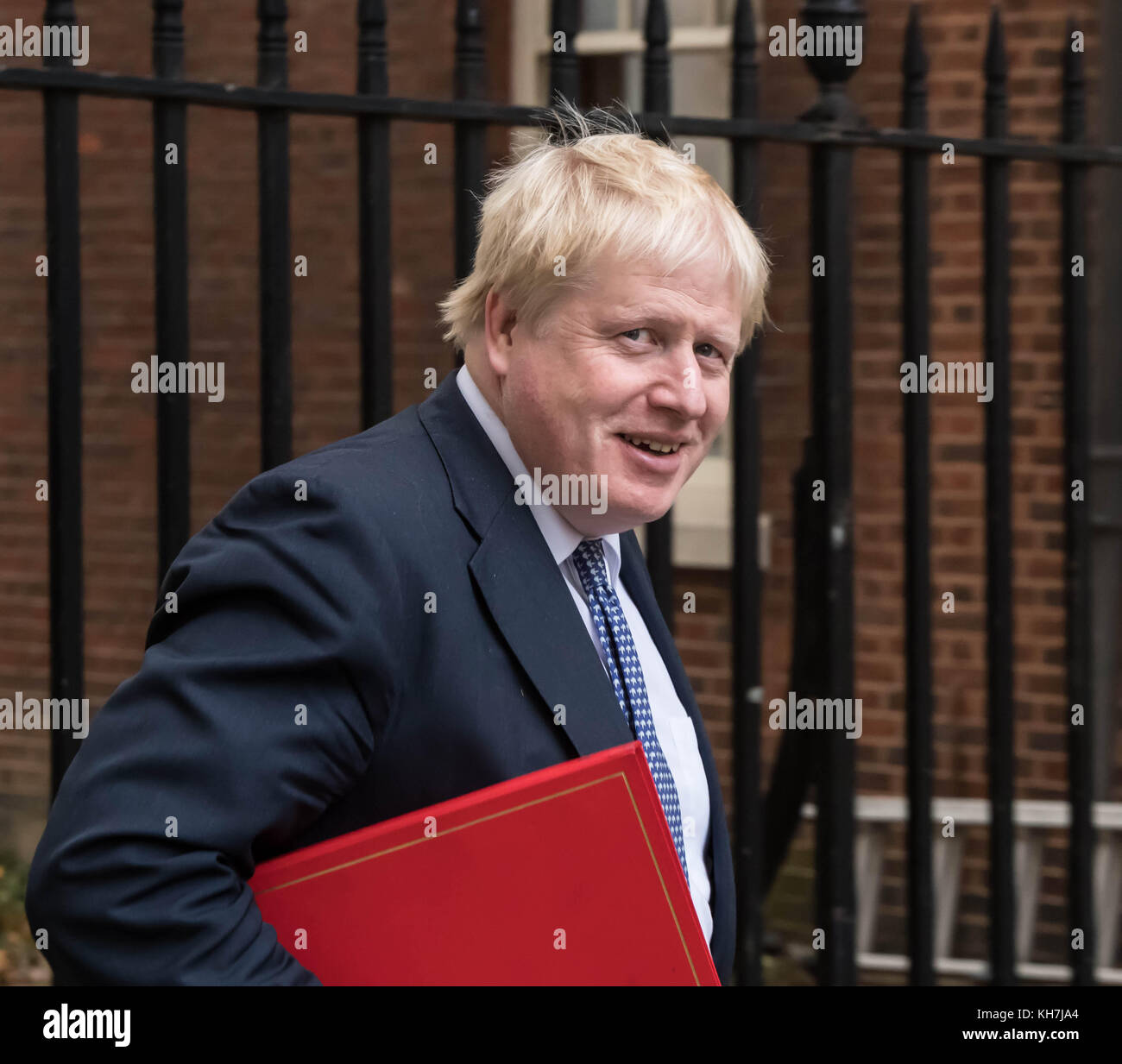 London, Großbritannien. 14 Nov, 2017. Boris kommt an der Downing Street für eine Sitzung des Ausschusses für Kredit johnson Außenminister: Ian Davidson/alamy leben Nachrichten Stockfoto