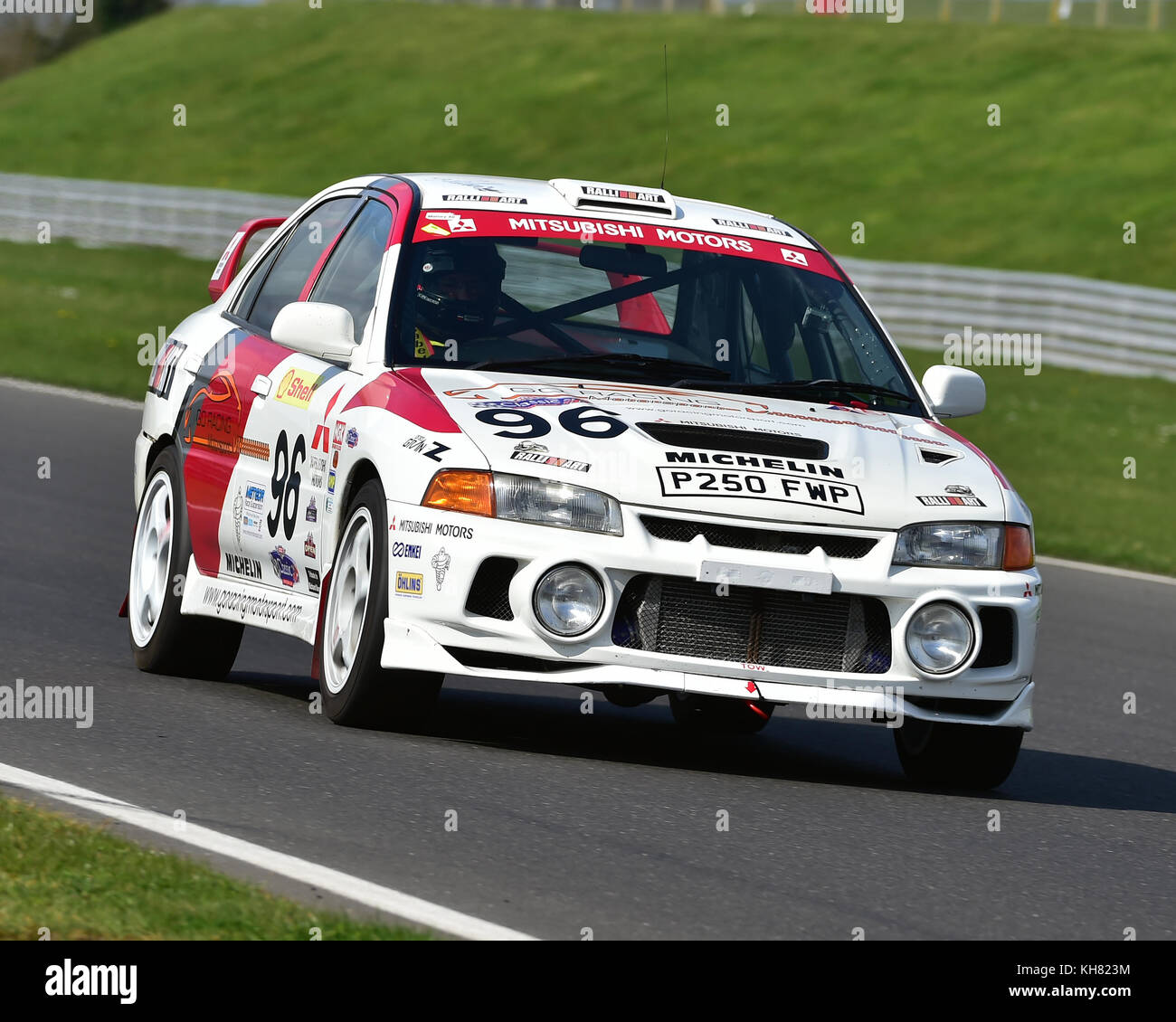 Richard thurbin, Mitsubishi Evo 4, Meteor suspension offene Serie, Classic Sports Car Club, cscc, Öffner, snetterton, 1. April 2017 competiti Stockfoto