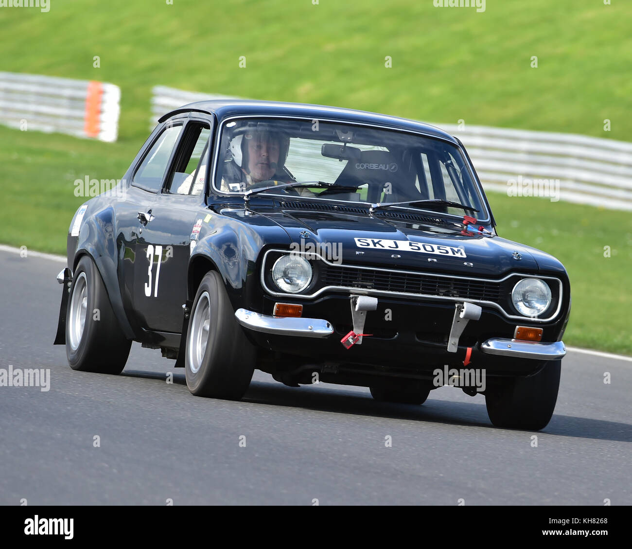 John Miles, Ford Escort MkI RS2000, Meteor Suspension Open Series, Classic Sports Car Club, CSCC, Season Opener, Snetterton, 1. April 2017, Mitbewerber Stockfoto